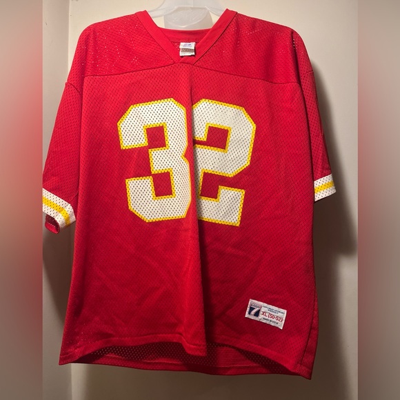 VINTAGE LOGO 7 KANSAS CITY CHIEFS MARCUS ALLEN JERSEY MENS SIZE XL - Picture 1 of 5